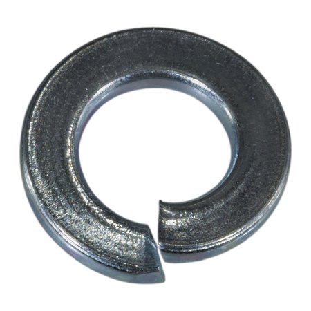 MIDWEST FASTENER Split Lock Washer, For Screw Size 6 mm Steel, Zinc Plated Finish, 100 PK 06858